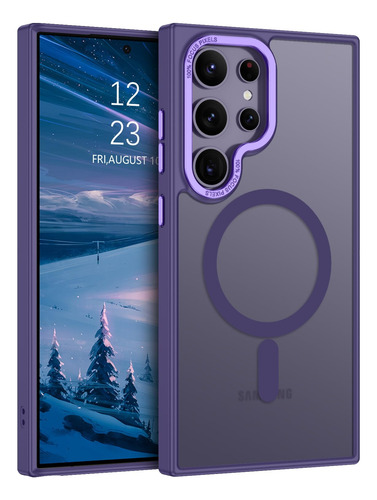 Funda Para Galaxy S24 Ultra Morado 6.8 PuLG Acabado Suave -7