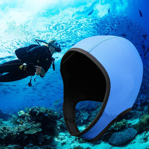 Gorro De Buceo Con Capucha, Gorro De Surf De Neopreno Azul