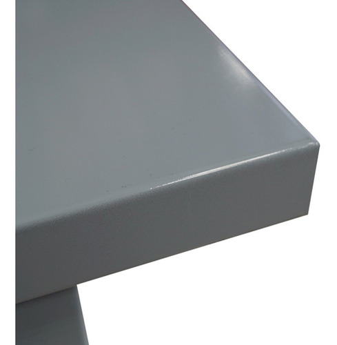 Imagen 4 de 8 de Banco Para Vestuario Metalico Reforzado En Acero Gris