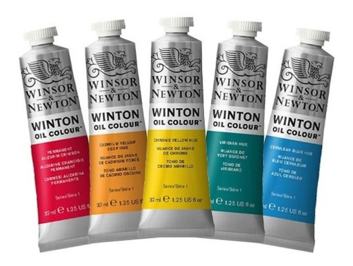 Kit 5 Winton Oil Colour Winsor&newton 37ml - Escolha Cores