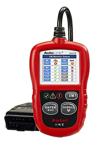 Autel Autolink Al319 Escáner Obd2 Para Automóvil Lector De