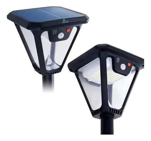Lampara Farola Solar Sensor De Movimiento Exterior 110v