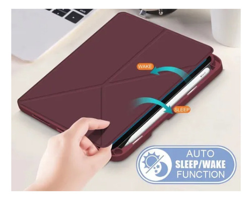 Funda Teknet Para iPad Mini 7 2024 8.3 Magnética Silicon Color Vino
