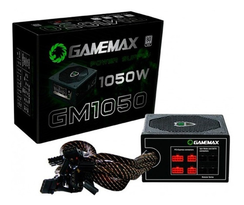 Fonte Atx 1050w Gamemax Gm1050 Semi Modular