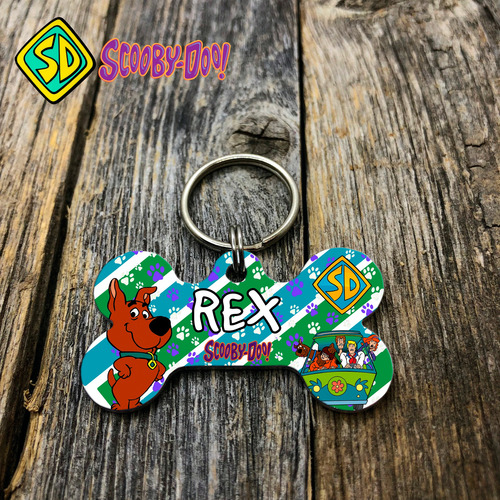Plaquitas Indentificadoras Para Mascotas Scooby Doo