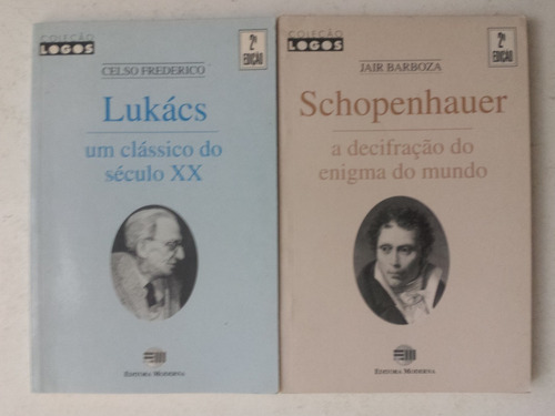 Combo 2 Livros Coleção Logos Lukacs Schopenhauer