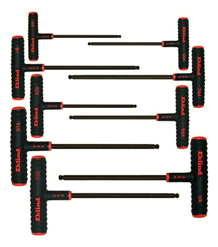 Eklind 60809 Power-t Juego De 9 Llaves Allen Hexagonales