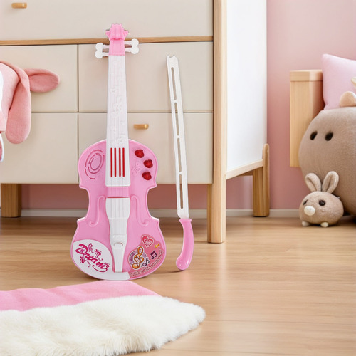 1 Juego De Violín De Juguete Para Niños: Instrumento Musical