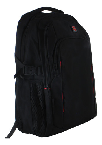 Swissbrand Mochila Escolar Sport Viaje Casual Juvenil 86406 Color Negro