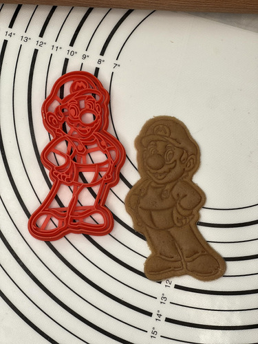 Molde Cortador Galleta Cool Mario Producido 3d Kitchen Art