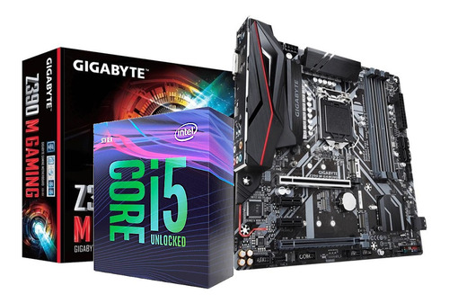 Kit Processador Intel Core I5 9600k Gigabyte Z390m-ga