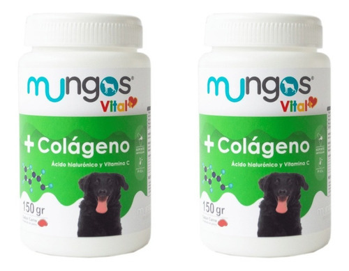 Combo Mungos Colágeno + Acido Hialurónico X 150 Gr X2 Uni.