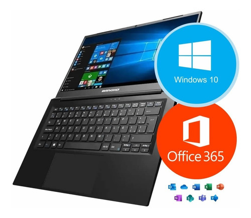 Notebook Bangho 14 Intel 4gb Ssd 120gb Rapida Win10 Office