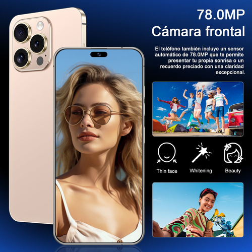 Smartphones I16 Pro Max Doble Sim 12gb Ram 512gb Rom Pantalla 7.3'' Batería 8000mah Cámara 108mp