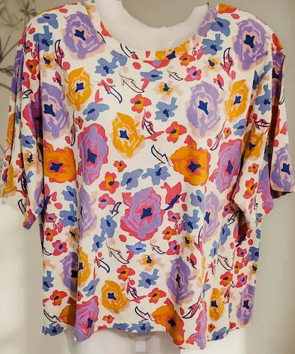 Remera Estampada De Algodón, Talle L/xl.