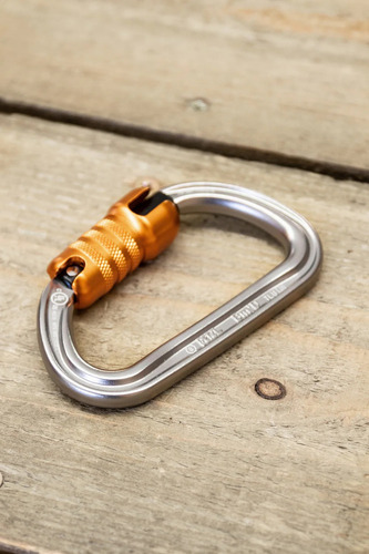 Mosquetón Petzl Bm'd Triact Ansi Rescate Trabajo Vertical Plateado