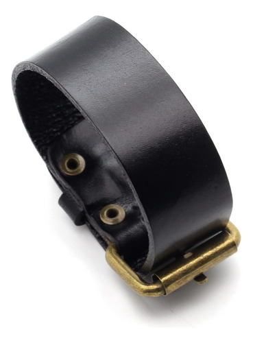 Xusamss Punk Rock Cinturón Hebilla Pulsera Brazalete De Cuer