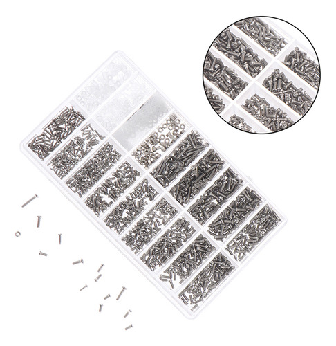 Kit De Reparación De Anteojos: 1000 Tornillos Y Herramientas