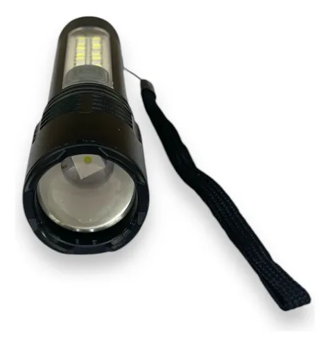 Linterna De Mano Metalica Recargable Usb Multfuncional Kit