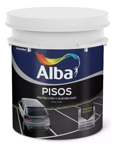Pintura Latex Para Pisos Acrilico 20l Proteccion Alba Ceniza
