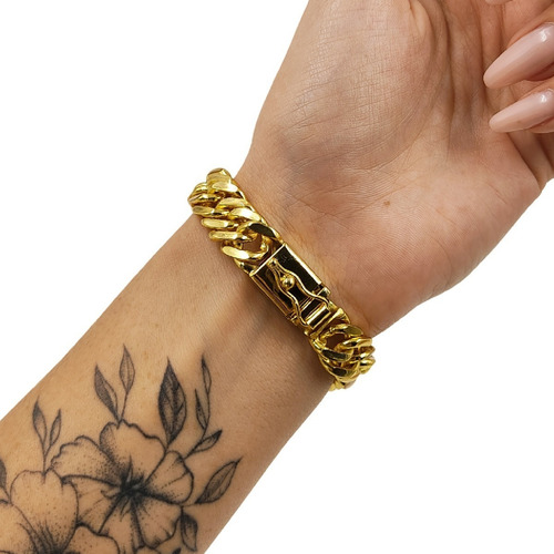 Pulseira Feminina Grumet Duplo 100% Moeda Antiga + Comprimento 18 Cm