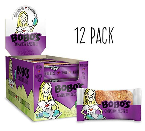 Bobo Avena Bar (canela Y Pasas, 12 Paquete De 3 Oz Bares) Si