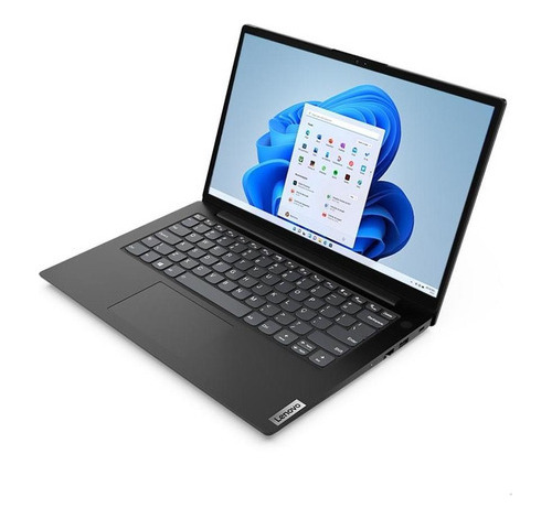 Notebook Lenovo V14 Amd R5 8gb 256gb Ssd W11 Home 14 Fhd Preto