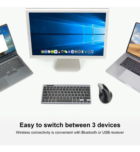 Mouse Ergonômico Vertical Sem Fio Bnnwa, Conectividade Y