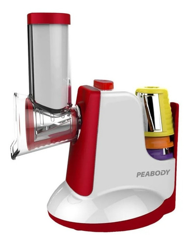 Imagen 2 de 7 de Rallador Peabody Sm326r Electrico Rojo