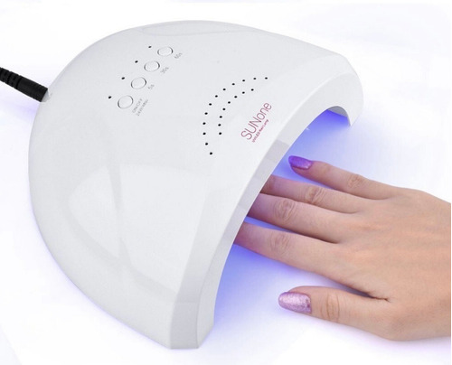 Imagen 3 de 7 de Combo Cabina Led Uv 48w + Torno Manicura Pedicura Fresas