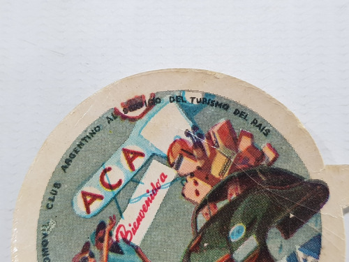 Imagen 4 de 4 de Antiguo Calco Automóvil Club Argentino Necochea Mag 58845