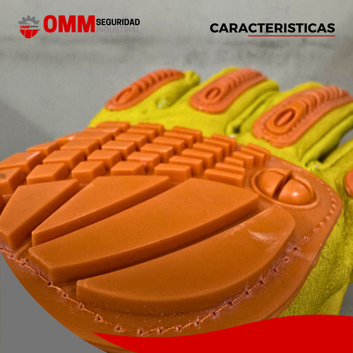 Guante Vaqueta Refuerzo Anti Impacto Antishock