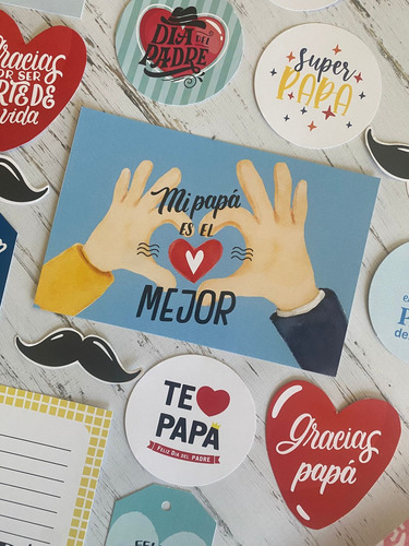 Kit Imprimible Dia Del Padre + Lámina A3 Para Colorear