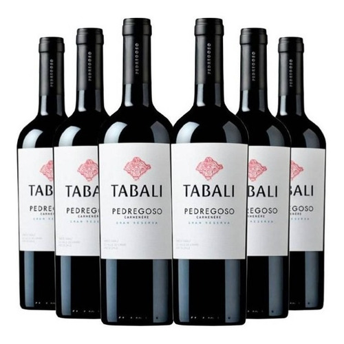 6 Vinos Gran Reserva Tabalí Pedregoso Carmenère