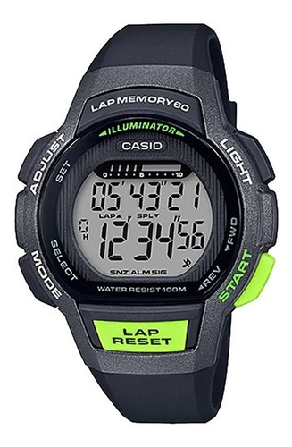 Relógio Casio Feminino Lap Memory 60 Lws-1000h-1avdf Verde