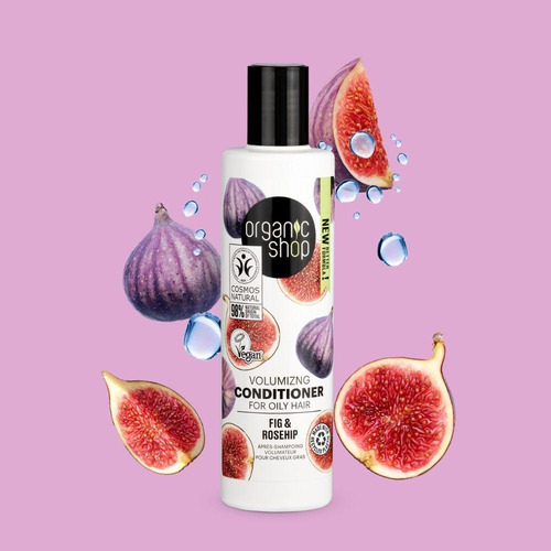 Condicionador Vegan Rosa Mosqueta E Figo Organic Shop 280ml
