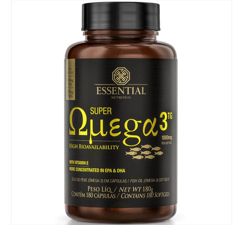 Super Omega 3 TG  Essential Nutrition 180 Cápsulas