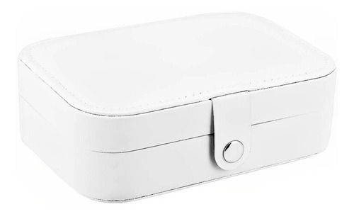 Porta Joias Organizador Maleta Grande Feminino Viagem Lindo Cor Branco