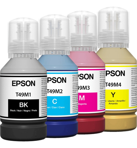 Kit De 4 Tintas Sublimacion T49m Ultrachrome Epson F570 F170