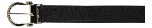 Cinturón Formal Carlo Ronaldi Hombre 09 Res Manta Negro Diseño De La Tela Lisa Talla 32