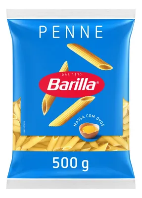 Pacote De Macarrão com Ovos Penne Rigate 500g Barilla
