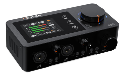 Interfaz Audio Usb Para Grabacion Podcasts Dual Xlr 0.250 in
