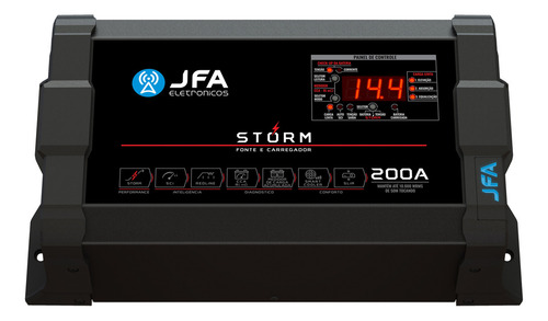 Fonte Jfa 200a Som Automotiva Storm 240vac Monovolt