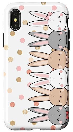Funda Para iPhone X/xs Easter Bunnies Colorful