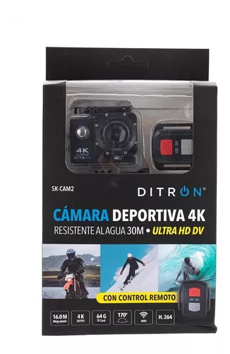 CAMARA DEPORTIVA VIDEO ACUATICA SUMERGIBLE 4K WIFI INALAMBRICO OEM