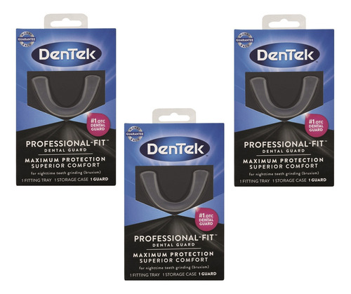 Protector Bucal Bruxismo Dentek Profesional-fit Pack X3