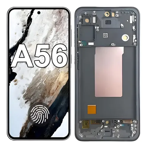 Display Frontal Tela Touch Compatível Galaxy A56 Aro Oled Preto | Frete ...