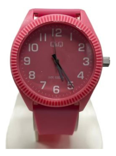 Reloj Pulsera Q&q Analogo De Dama V12a003vy Rosa