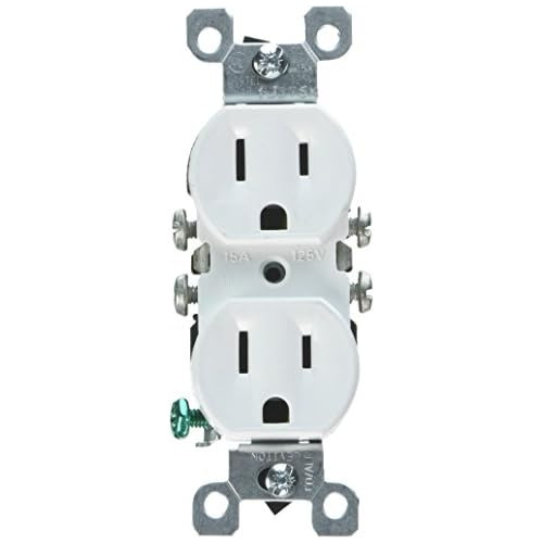 12650w 15 Amp, 125v, Co/alr Duplex Receptacle, Straight...