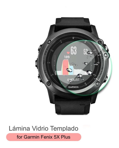 Lámina Vidrio Templado Para Smartwatch Garmin Fenix 5x Plus